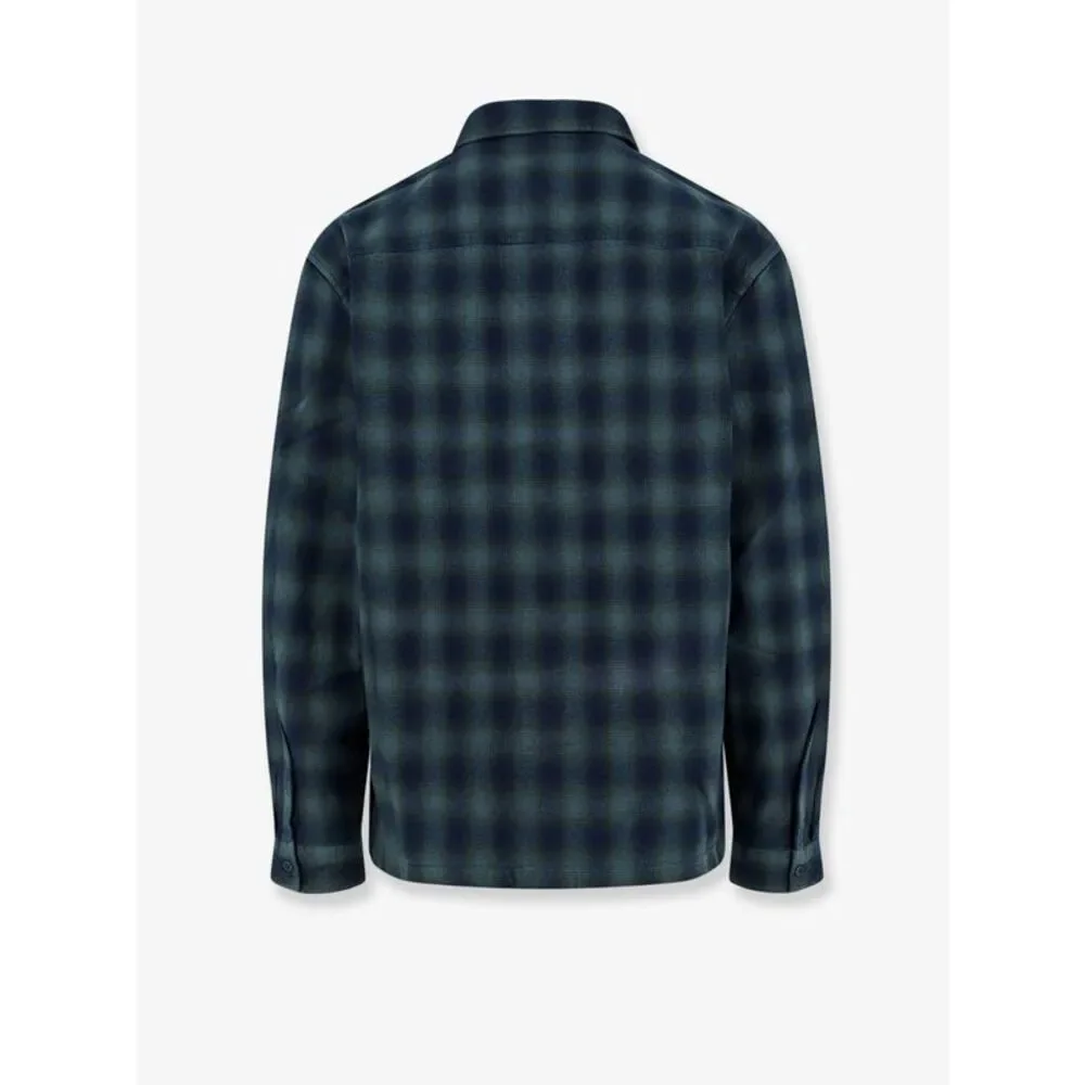 Represent Men Rasent Plaid Cotton Shirt With Check Pattern